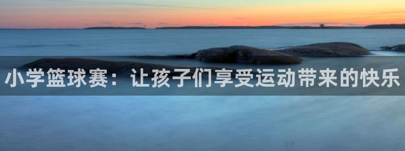 MK体育官方正版app科技:小学篮球赛:让孩子们享受运动带来